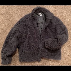 Urban Outfitters Cropped Sherpa Jacket